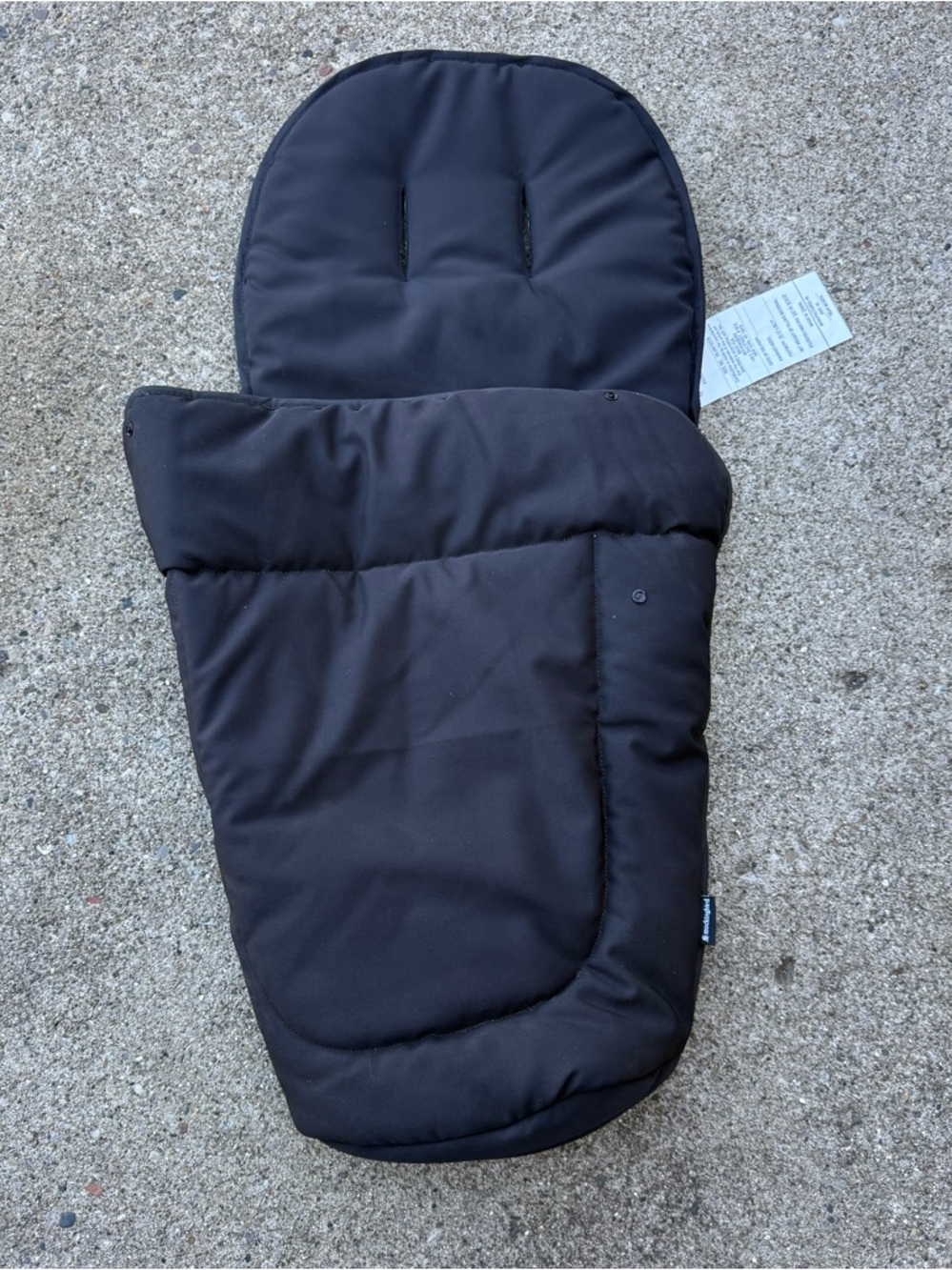 Kids Black Cozy Stroller Footmuff